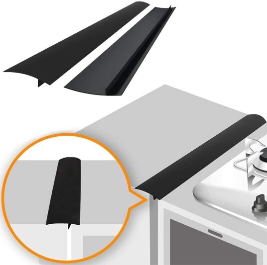 INF List som holder rent mellom komfyr og skap 61,5 cm, sort 2-pack