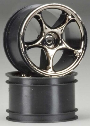Traxxas 2472A Tracer 2.2" Rear Wheels Black Chrome Bandit 2 Traxxas 2472A Tracer 2.2" Rear Wheels Black Chrome Bandit 2