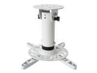 TECHly - Brakett - for projektor - aluminium, stål - hvit - takmonterbar