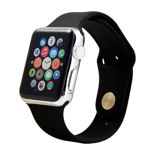 Ferrelli Apple Watch 42 mm silikonreim Svart