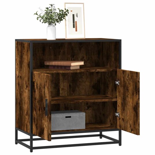 Skjenk røkt eik 68x35x76 cm konstruert tre 8721102840609