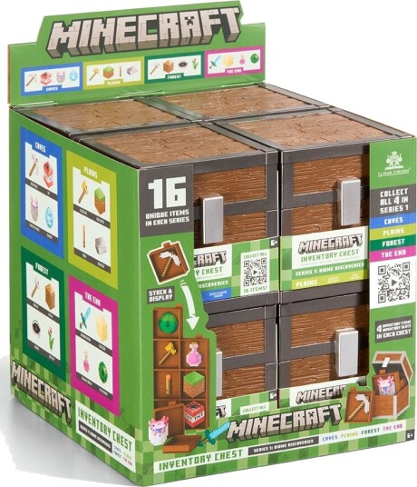 Noble Collection - Minecraft - Loot Chest (Assortment of 8 chests)