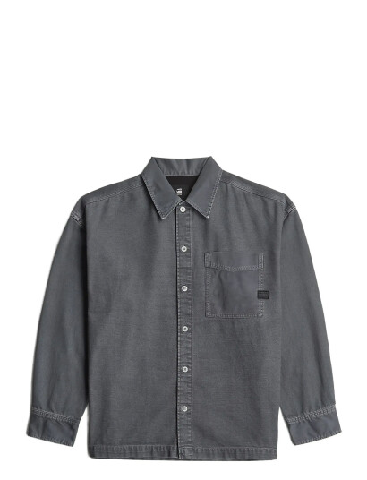 G Star Boxy Fit Shirt L\S Grey M G Star Boxy Fit Shirt L\S Grey M