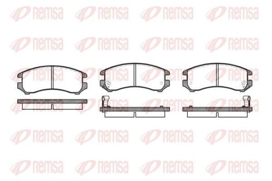 Bremseklosser REMSA 0219.02 Bremseklosser REMSA 0219.02