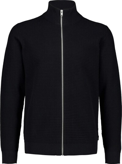 Lindbergh Knitted Zip Cardigan BLACK XXL