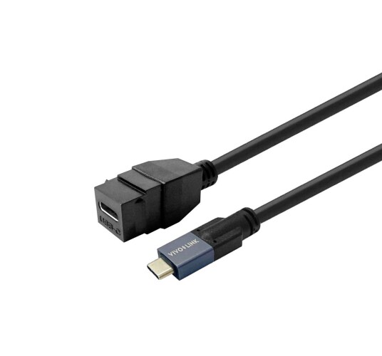 Vivolink Keystone Black Usb-c Female Vivolink Keystone Black Usb-c Female