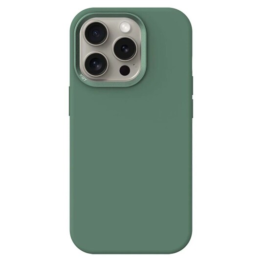 Key Silikondeksel iPhone 15 Pro Magsafe Grønn