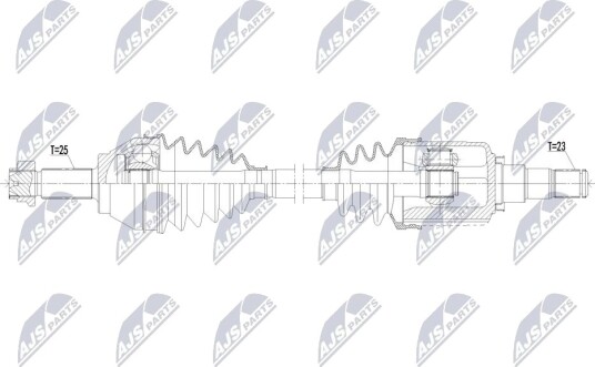 NTY NPW MG 004 Drivaksel