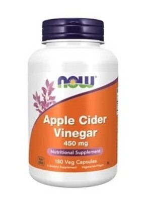 Now apple cider vinegar 450 mg 180 kapsler