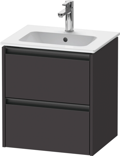 Duravit Ketho.2 Servantskap 2 Skuffer 510x420 mm Grafitt Matt