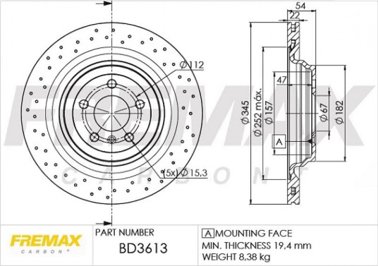 Bremseskive FREMAX BD-3613
