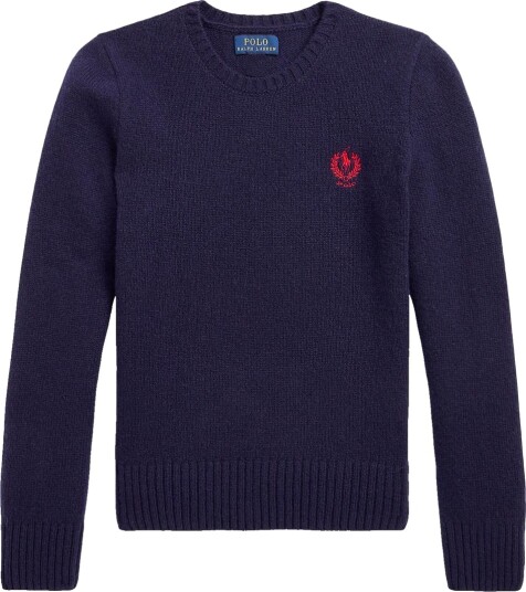 Ralph Lauren Polo Genser Ull Klassikere ll M ørkenblå Polo 7 år 122 Genser