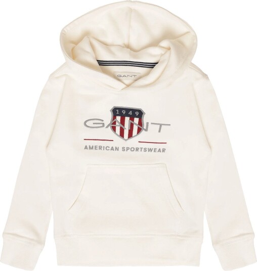 Gant Kids Archive Shield Hoodie   EGGSHELL   116