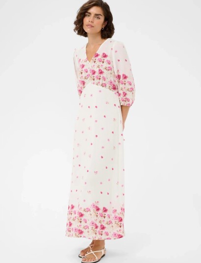 Kaffe Karosine Long Dress Pink 40 Kaffe Karosine Long Dress Pink 40