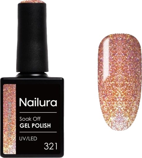 Nailura Gelpolish 321 – Rust Sparkle – 10 ml Nailura Gelpolish 321 – Rust Sparkle – 10 ml