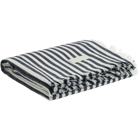 Gant Home Light Stripe Pledd 130x180 cm Kveldsblå Gant Home Light Stripe Pledd 130x180 cm Kveldsblå