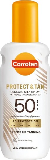 Carroten Protect & Tan Body Milk Spray Spf 50 Nude 150 ML