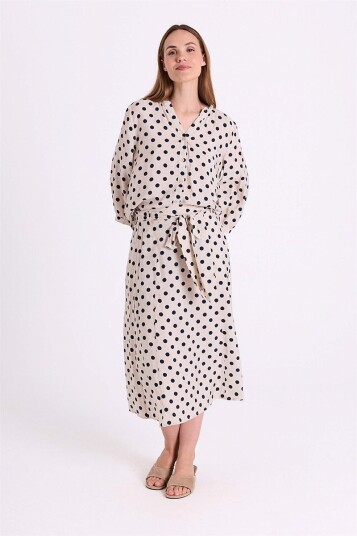 Freequent Vevet bluse med prikket