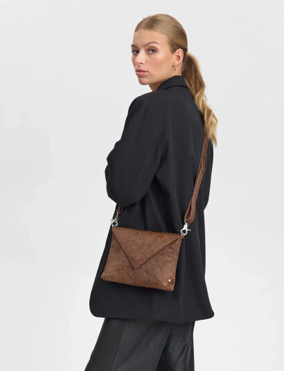 DEPECHE Clutch - Brown - ONE SIZE DEPECHE Clutch - Brown - ONE SIZE