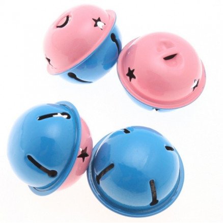 Infinity Hearts Bjelle Metall Rosa/Blå 3,8 cm 1 stk Infinity Hearts Bjelle Metall Rosa/Blå 3,8 cm 1 stk