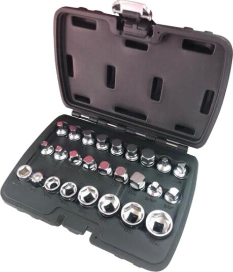 Olje Plug Sleeve Kit, 26 Deler