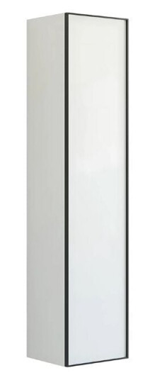 Dansani Inzo Urban Alu ramme Svart Høyskap 1 dør B40xh176x35cm Hvit Matt / 40cm Høyre Hengslet Dansani Inzo Urban Alu ramme Svart Høyskap 1 dør B40xh176x35cm Hvit Matt / 40cm Høyre Hengslet