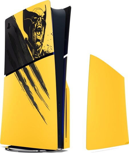 PlayStation 5 Slim Konsolldeksel Wolverine LE Gul