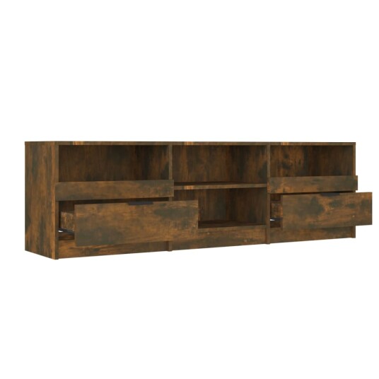 vidaXL TV-benk røkt eik 150x33,5x45 cm konstruert tre