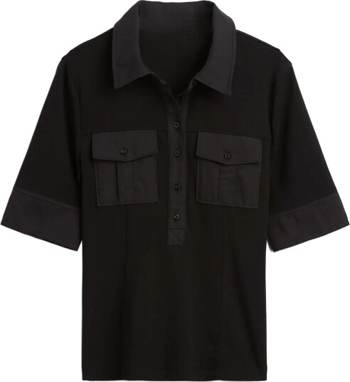 GAP Modern Elbow Sleeve Utility T Shirt From The Gap Collection Black M