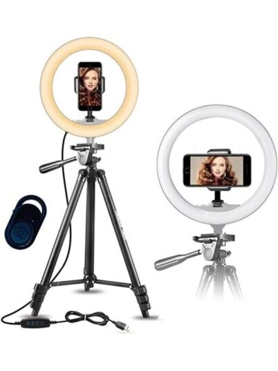 Pro Ring Light Stativ 10' 52 167 cm Bluetooth Fjernkontroll 3000 6500K Pro Ring Light Stativ 10' 52 167 cm Bluetooth Fjernkontroll 3000 6500K