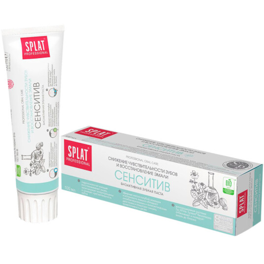 Splat Professional Sensitive Tannkrem Fluorfri 100 ml Splat Professional Sensitive Tannkrem Fluorfri 100 ml