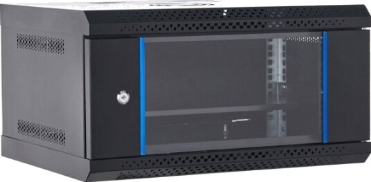 Veggmontert Serverskap Rack 19" 6U 400Mm Netrack Eco-Line Svart
