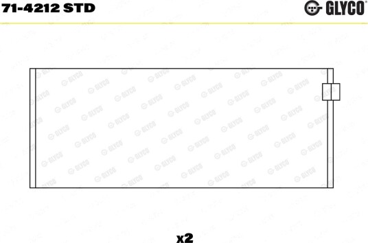 Stempelstanglager GLYCO 71-4212 STD