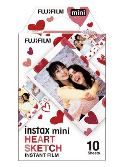INSTAX Mini film. 10 stykker. Røde hjerter INSTAX Mini film. 10 stykker. Røde hjerter