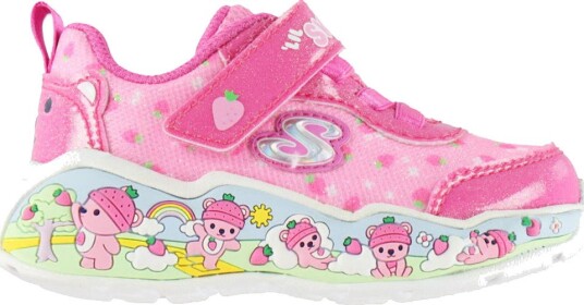 Skechers Sko Play Trinn Rosa m. Glitter Skechers 24 Sko Hvit