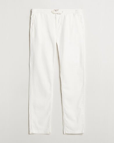 Morris Fenix Linen/Cotton Trousers Off White Morris Fenix Linen/Cotton Trousers Off White