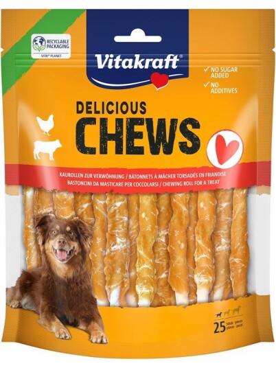 Vitakraft Chews Deli Rolls Chicken S 25Pcs.Dog