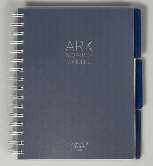 Notatbok ARK A5 3 index 150 blad blå