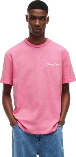 Tommy Jeans Tjm Rlx Novelty Ss Tee Pink L Tommy Jeans Tjm Rlx Novelty Ss Tee Pink L