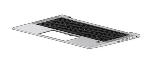 HP 830 G7 - Topcover Keyboard SWE - Brbart tastatur - til utskifting - Svensk/finsk