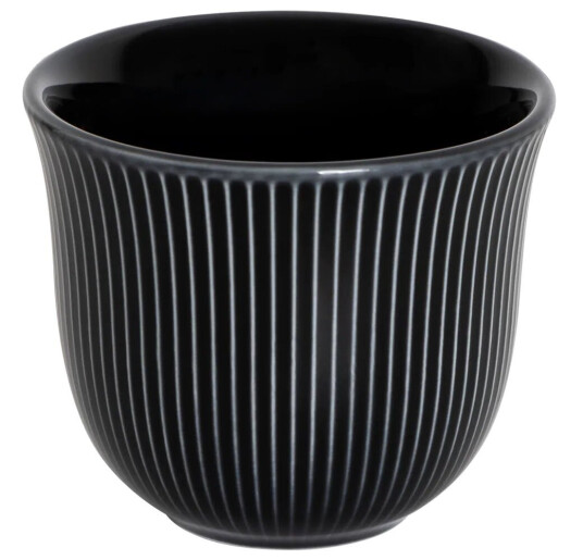 Loveramics Embossed Tasting Cup - 150ml  Black