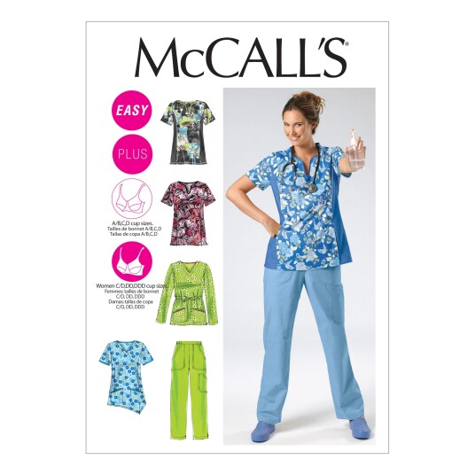 McCall's 6473 - Sykepleieruniform B5 (8-10-12-14-16)