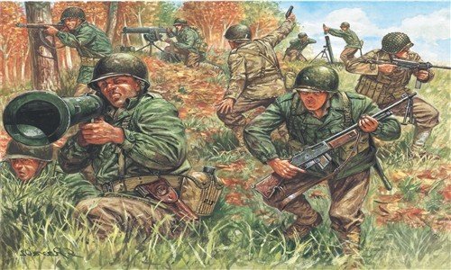 Italeri Infanterisett 1/72 American Infantry WWII