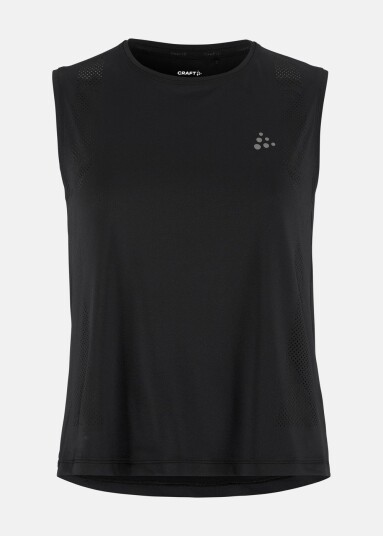 Craft Adv Tone Perforated Tank Top W Black L Løpesinglet