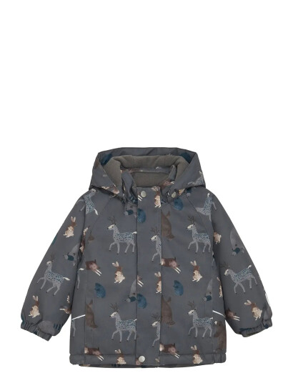 Minymo Snow Jacket Aop Grey 86