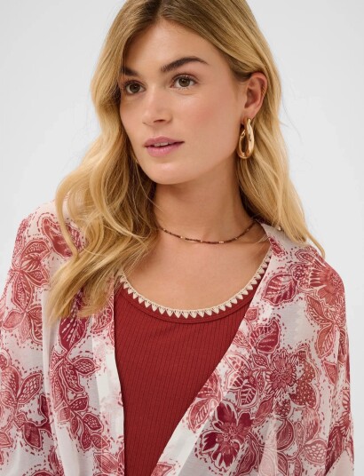 Cream Crjessica Kimono   Pink   ONE SIZE
