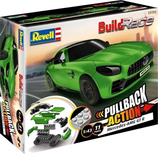 Revell Build n Race Mercedes AMG GT R Modellbil 1:43 Grønn