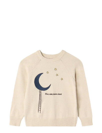 Fliink Benna Moon Pullover - Cream - 12 M Fliink Benna Moon Pullover - Cream - 12 M