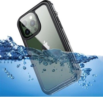 Active Series IP68 iPhone 14 Pro Vanntett Mobilpose - Svart