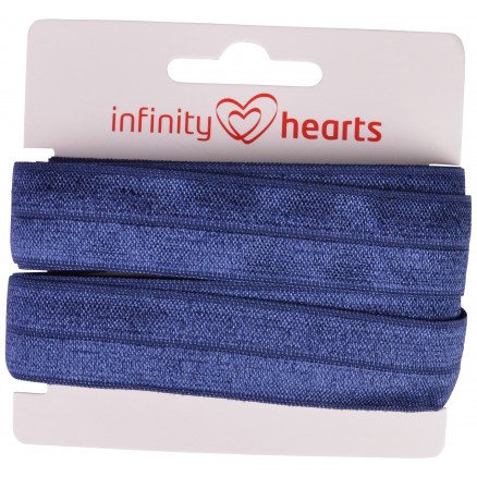 Infinity Hearts Foldestrikk 20mm 370 Marineblå 5m